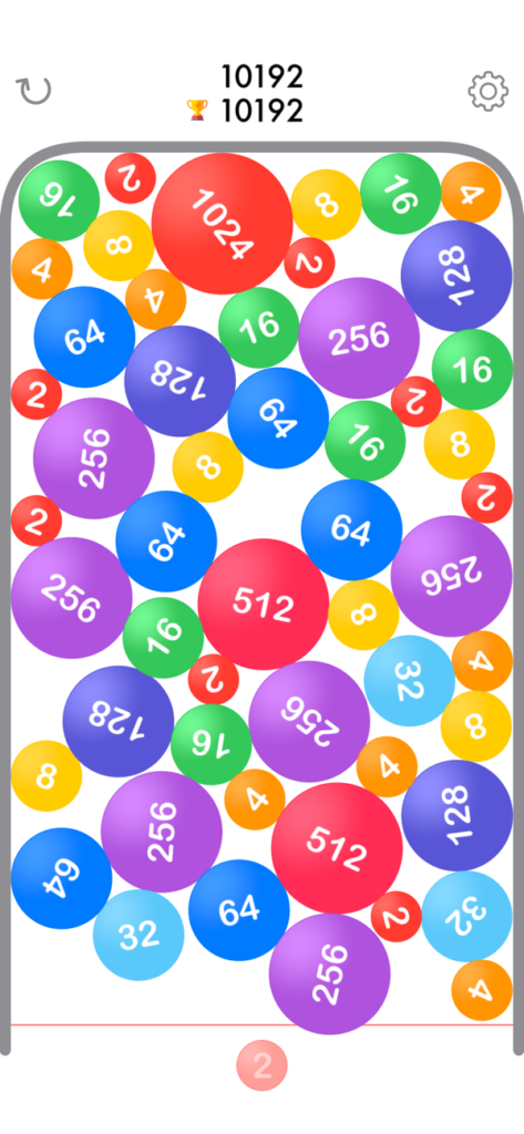 A screenshot of the Bubbler game